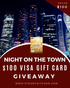 night on the town $ 100 visa gift card giveaway