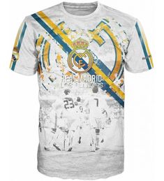 Beautiful designer T-shirt especially for all football fans of FC Real Madrid  It is created from high quality materials and is suitable for gift, birthday and all fans of football. Convenient for everyday use and sport.  Hala Madrid. It is made of 75% polyester, 5% lycra 20% cotton Graphic Print T-shirt For Football Season Fan Events, Team Spirit T-shirt With Sublimation Print For Fans, White Sublimation Fan Apparel With Team Logo, Short Sleeve Sublimation Design For Sports Events, Sublimation Print Short Sleeve For Sports Events, Football Season Sports Fan T-shirt With Sublimation Print, Sports Fan Sublimation Design For Sports Events, White Sports Fan Sublimation T-shirt For Sports Events, White Sublimation Fan Apparel For Sports Events