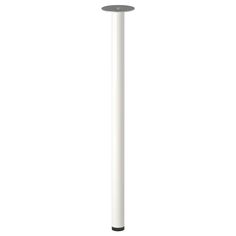 a white pole with a black top on a white background