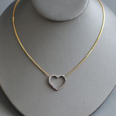 "A beautiful antique Victorian period (1837-1901) rose cut diamond heart valentine conversion necklace in sterling silver & 18k gold. This wonderful and rare antique heart necklace began life as a brooch that I had my bench jeweler expertly convert into a wearable necklace for today. In a delightful heart motif featuring super sparkly rose cut diamonds set in sterling cut down collet settings, as was typical for the period, over an 18k gold open backed framework now married with a vintage geomet Bench Jeweler, Biker Chain, Victorian Period, Heart Motif, Rose Cut Diamond, Diamond Heart, Rare Antique, Antique Victorian, Cleaning Jewelry