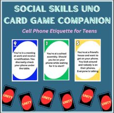 the social skills card game companion for teens