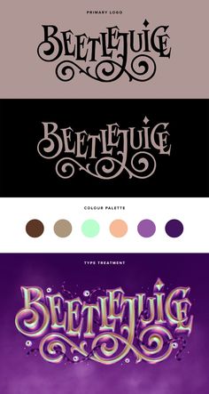 some type of lettering that looks like it is in different colors and font styles, including the