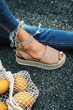 The Brighton Espadrille in Taupe • Impressions Online Boutique Rope Sandals, Canvas Sandals, Sandals Outfit, Impressions Online Boutique, Open Toed Heels, Skateboard Art, On The Ground, Shoe Obsession, Rip Curl