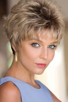 Drew by Noriko Wigs Style A Bob, Fine Hair Styles, Noriko Wigs, Layered Pixie Cut, Fine Hair Styles For Women, 50s Hairstyles, Hair Styles For Women, Spiky Hair, A Bob