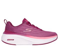 Advance to the next level of comfort and performance in Skechers GO RUN 2.0 Elevate . This lace-up running design features an athletic engineered knit upper with synthetic hot melt overlays, a Skechers Air-Cooled Goga Mat comfort insole, and ULTRA LIGHT cushioning. | Skechers Women's GO RUN Elevate 2.0 Sneaker | Medium Width | Lightweight, Responsive ULTRA LIGHT midsole cushioning | Skechers Air-Cooled Goga Mat breathable insole with high-rebound cushioning | Skechers M-Strike technology promote Running Design, Smooth Transitions, Wide Shoes, Comfort Design, Skechers Women, 2 Inch Heels, Skechers Shoes, Shopping Hacks, Diane Von Furstenberg