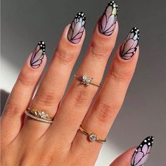 Super Cute And Stylish Ships In 5-10 Business Days Nails Yellow, Glitter Design, Ballerina Nails, Nails Almond, Butterfly Nail, Oval Nails, Stick On Nails, False Nail, Nail Arts