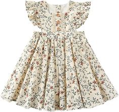 Amazon.com: Colorful Childhood Baby Girls Dress Toddler Girls Flare Lace Trim Princess Party Dress (18-24 Months, Floral): Clothing, Shoes & Jewelry Girls Pinafore Dress, Princess Party Dress, Girls Pinafore, Floral Clothing, Baby Girls Dress, Picnic Dress, Girl Princess Dress, Darling Dress, Family Photo Outfits