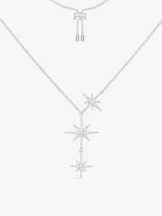 Sterling Silver Star Diamond Necklace, Silver Star-shaped Necklace For Formal Occasions, Silver Star Necklace For Formal Occasions, Apm Monaco Necklace, Apm Monaco, Stars In The Sky, Bridal Shoes Flats, Baby Changing Bags, Bag Boys