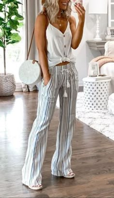 Simple Summer Outfits, Summer Trends Outfits, Cool Summer Outfits, Mode Boho, Cute Spring Outfits, Smart Casual Outfit, Iftar, Cute Summer Outfits, Stitch Fix Style