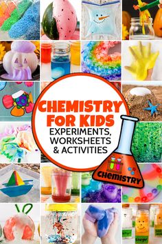 Science Experiments For 1st Grade, 6th Grade Enrichment Activities, Chemistry Activities For Kids, Preschool Chemistry, Kindergarten Chemistry, Fun 3rd Grade Activities, Chemical Reactions For Kids, Homeschool Chemistry, Chemistry For Elementary Students