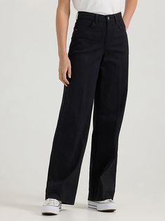 Women's Legendary Trouser Jean | Women's Jeans | Lee® Cotton High-waisted Pants, Wide-leg Workwear Jeans, Wide-leg Jeans For Work, High Waist Wide Leg Pants For Work, Versatile Wide Leg Pants For Work, Versatile Jeans For Workwear, Full Length Cotton Wide Leg Pants, Teacher Wardrobe, 23rd Birthday