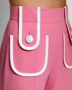 Light Pink Suit, Fitness Clothes For Women, Rok Mini, Pockets Fashion, 2020 Fashion Trends, Pink Suit, Photo Model, Bell Bottom Pants