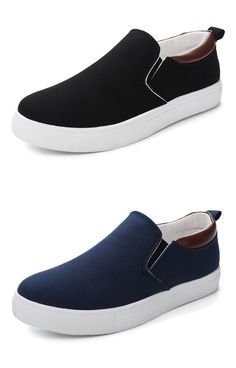 Looking to make the perfect statement? Step out in style with these Men's Canvas Slip On Shoes - with a smart heel and built for comfort, you'll be making a fashionable entrance no matter where you go! Easy to slip into, and with a classic look, these shoes are sure to become your favorite new accessory. Luxury Casual Slip-ons For Men, Trendy Slip-on Canvas Shoes With Contrast Sole, Casual Slip-on Dress Shoes With Slip-resistant Sole, Slip-on Sneakers For Streetwear, Casual Slip-on Dress Shoes Slip-resistant, Comfortable Slip-on Canvas Shoes With Contrast Sole, Slip-on Canvas Shoes With Contrast Sole, White Slip-on Canvas Shoes With Contrast Sole, Luxury Casual Men's Slip-on Shoes