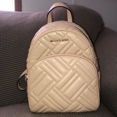 Authentic Color: Oyster Nwt Gold Hardware Originally $448 Tan Color, Gold Hardware, Michael Kors, Bag Lady, Backpacks, Women Shopping, Gold, Color