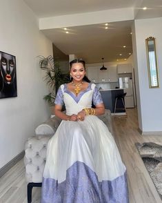 Modern Simple Blue Habesha Dress Habesha Kemis Habesha Libs es0073 Ethiopian Fashion, Ethiopian Clothing, Habesha Dress, Ethiopian Traditional Dress, Ethiopian Dress, Habesha Kemis, Wedding Dress Chiffon, Dresses Chiffon, Neutral Colour Palette