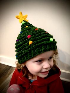 Adorable Christmas tree hat with ornaments and star on top. Perfect for Christmas card photos, winter warmth and festive holiday/Christmas winter wear.. Available in sizes: baby (newborn, 3 month, 6 month, and 12 month), toddler, child, and adult. Hats have a bit of stretch so sizes are pretty true to size by age with lots of forgiveness in sizing. If in doubt, order a size up. Care instructions: Ornaments are high-heat sensitive glue-on pom pom balls, so it is best to hand wash and hang dry. Christmas Card Photos, Christmas Tree Hat, Viking Hat, Boho Nursery Decor, Indoor Christmas, Boho Nursery, Cute Hats, Eco Friendly Gifts, Baby Star