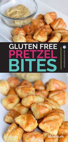 gluten - free pretzel bites are the perfect snack for kids and adults