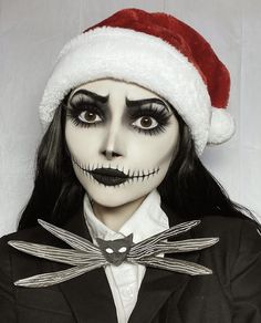 Jack Nightmare Before Christmas, Holloween Makeup, Creepy Makeup, Clever Halloween Costumes, Nightmare Before Christmas Halloween, Halloween Makeup Inspiration, Halloween Makeup Easy, Halloween Costumes Makeup