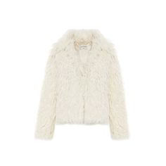 Fluffy Long Lapel Solid Color Versatile Eco-Fur Coat - chiclara Chic Winter White Outerwear With Faux Fur Trim, Chic Lapel Collar Fur Coat For Fall, Chic Outerwear With Faux Fur Lining And Lapel Collar, Chic Outerwear With Faux Fur Trim And Lapel Collar, Chic Winter White Outerwear With Faux Fur Lining, White Fur Coat, Angel Dress, New Years Sales, Padded Jacket