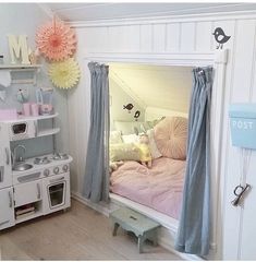 an instagramted photo of a child's bedroom