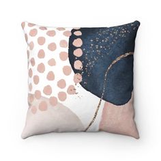 a pillow with an abstract design on it