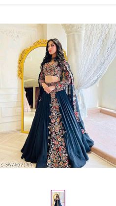 Chania Choli, Black Lehenga Choli, Navratri Collection, Indian Wedding Lehenga, Lehenga Choli For Women, Choli For Women, Black Lehenga