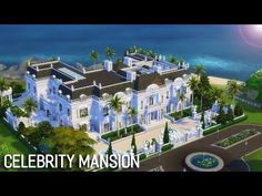 an artist's rendering of the celebrity mansion