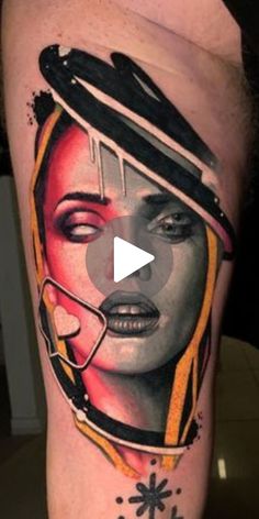 a woman with a stethoscope tattoo on her leg is featured in this video