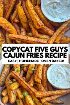 copycat five guys cajun fries recipe is easy to make and delicious for the whole family