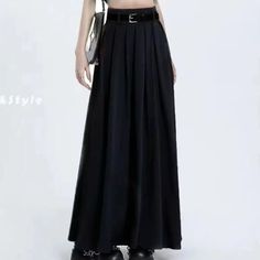 45853284892922|45853284925690|45853284991226|45853285023994 Elegant A-line Maxi Skirt With Pleated Waist, Luxury Black Long Pleated Skirt, Full-length Pleated Black Skirt, Luxury Black Floor-length Skirt, Black Full-length Lined Maxi Skirt, Chiffon Beach Dress, Pleated Long Skirt, Boho Summer Dresses, Sling Dress