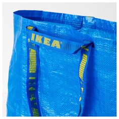 a blue bag with the ikea logo on it and an ebay coupon