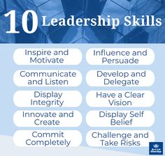 the ten steps to successful skills for leaders in business and personal growth are shown here