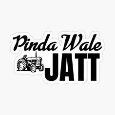 a sticker that says pinda wale jat