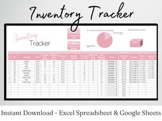 the inventory tracker spreadsheet for excel spreadsheet and google sheets