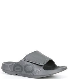 From OOFOS®&#x2C; the Men's OOahh Sport Flex Washable Pool Slides feature:Synthetic upperCasual Slip On SandalAn evolution of the OOriginal&#x2C; featuring an agile OOfoam™ strap for additional support and comfort.American Podiatric Medical Association (APMA) Approved. Awarded the APMA Seal of Acceptance for promoting good foot health and being of exceptional quality.Soles breathe a sigh of relief each time you slip on the OOFOS® OOahh S Sigh Of Relief, Mens Shoes Sandals, Foot Health, Beach Ready, Comfortable Sandals, Pool Slides, Lower Back, Slip On Sandal, Evolution