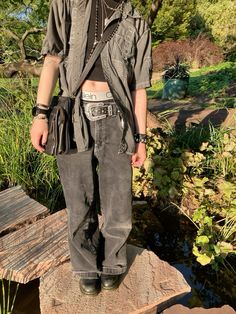 #outfit #fitcheck #alternative #fashion #trans Crop Top Guy Outfit, Men Fashion Alternative, Fall Outfit Inspo Aesthetic Men, Cool Alternative Outfits, Trans Masc Swimsuit, Forest Aesthetic Outfit Men, Trans Male Outfit Ideas, Grunge Ftm Outfits, Outfit Inspo Alt Masc