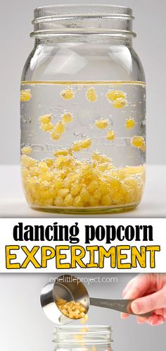 Dancing Popcorn Experiment | Fun & Easy Dancing Corn Science for Kids Science Experiments School Age, Easy 1st Grade Science Experiments, Fun Preschool Experiments, Wacky Science Experiments For Kids, Science Experiments Preschoolers, Pepper And Water Experiment, Dancing Candy Corn Experiment, Science Preschool Experiments, Jumping Corn Experiment