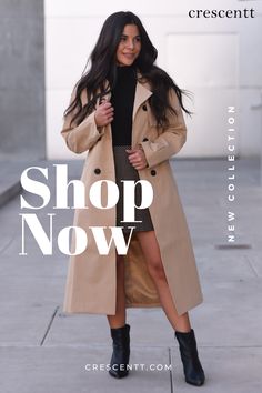 khaki trench coat long Luxury Trench Coat, Long Sleeve Single Breasted Gabardine Outerwear, Gabardine Wool Coat With Hidden Button Closure, Winter Long Sleeve Gabardine Raincoat, Luxury Gabardine Women's Raincoat, Spring Trench Coat, Spring Trench, Khaki Trench, Khaki Trench Coat