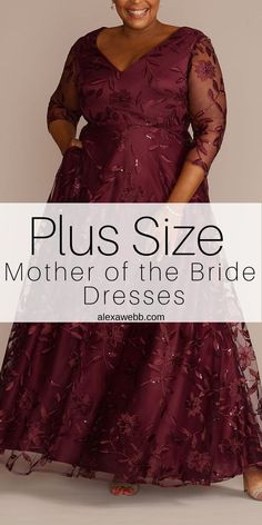 plus size mother of the bride dresses