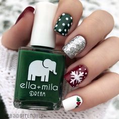 Holiday Nails Winter, Holiday Nails Christmas, Christmas Manicure, Cute Christmas Nails, Christmas Nail Art Designs, Holiday Nail Art, Thanksgiving Nails, Ombre Hair Color