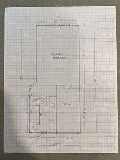 a drawing of a floor plan for a house