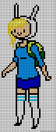 an image of a cartoon character made out of pixellated pixels, with one arm extended and two legs crossed