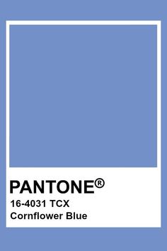 the pantone blue color is shown in this image