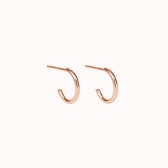 These lovely little ear huggin' hoops are an effortless, lightweight favorite... We have this style available in four different sizes: tiny (this listing), small, medium, and large. Handcrafted in our Salt Lake City studio ✨ Simple Rose Gold Hoop Earrings For Everyday, Classic Tiny Hoop Earrings, Rose Gold Small Hoop Huggie Earrings For Everyday, Delicate Rose Gold Small Hoop Huggie Earrings, Dainty Small Hoop Earrings In Rose Gold, Simple Rose Gold Huggie Earrings, Rose Gold Small Hoop Huggie Earrings, Tiny Minimalist Rose Gold Hoop Earrings, Rose Gold Small Hoop Cartilage Earrings