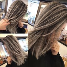 Prom Hairstyles For Short Hair, Brown Hair With Blonde Highlights, Gray Hair Highlights, Brown Hair Balayage, Natural Curls Hairstyles, Blonde Hair With Highlights, Summer Hair Color For Brunettes, Haircuts Straight Hair