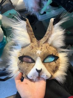 handmade mask commison, make sure to include as many details as you can. Dm me a photo of what you want the mask to look like! each mask includes  *airbrushing  *elastic  *fully lined  i can make any animal:3 the fully furred options are a different option that offer the face of the mask to be completely covered by fur instead of felt !! Cute Therian Mask, Fox Therian Mask, Animal Masks Diy, Cat Mask Diy, Felt Animal Masks, Therian Masks, Therian Stuff, Therian Mask, Lion Mask