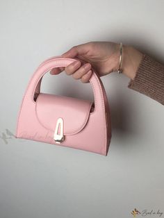 Bird in Bag - Compact PU Pink Mini Square Bag for Women: Minimalist, Cute and Lightweight Handbag with Solid Color Design; Ideal for Rookies, White-Collar Workers, Girls and Women; Suitable for Work, Business and Commute; Perfect for Office and Gift Giving Pink Handheld Satchel, Pink Handheld Portable Satchel, Portable Pink Square Bag, Pink Handheld Box Bag With Detachable Strap, Pink Portable Handheld Shoulder Bag, Pink Handheld Feminine Bag, Chic Pink Box Bag For Gift, Feminine Handheld Pink Bag, Cute Rectangular Evening Bag