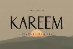 Kareem Font Best Cricut Fonts, Asian Font, Brush Fonts Free, Branding Quotes, Business Fonts, Script Typeface, Signature Fonts, Cricut Fonts, Brush Font