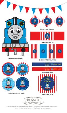 thomas the tank engine birthday party printables