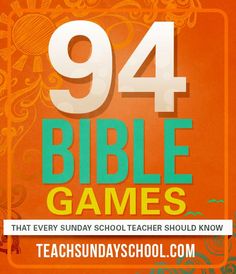 the 94 bible games that every sunday school teacher should know